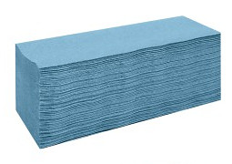 V Fold Hand Towels 1Ply Blue PK 3600 **PALLET**
